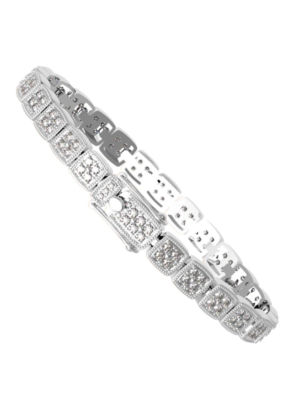 Браслет из белого золота c бриллиантами