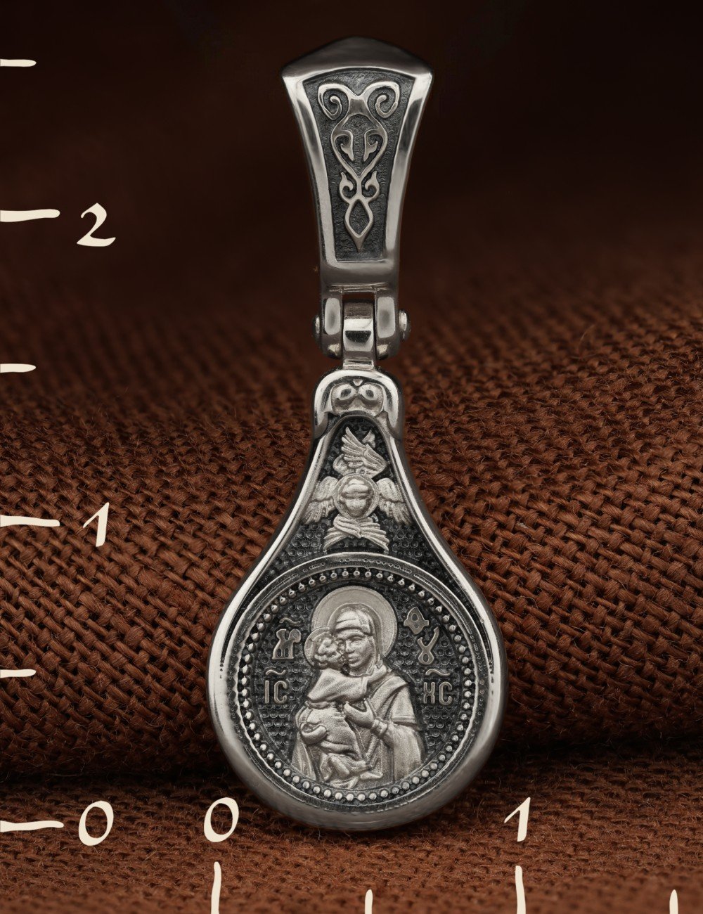 Образок из белого золота