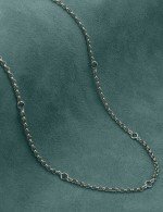 Цепь из белого золота c топазом London