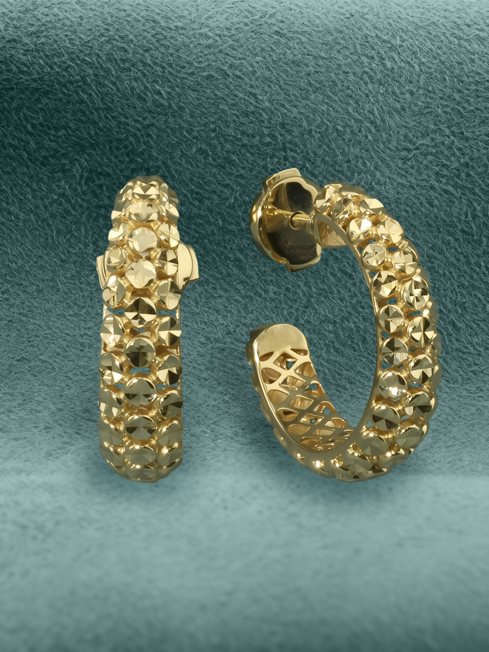 Серьги из лимонного золота 585 пробы