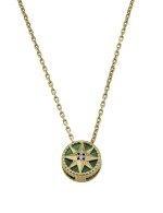 Колье из лимонного золота c бриллиантами и малахитом