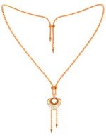 Колье из золота c фианитом, лазуритом и перламутром