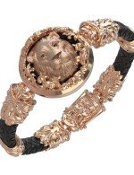 Браслет из золота c шнурком и ониксом