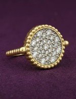 Кольцо из золота c бриллиантами