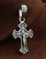 Крест из белого золота