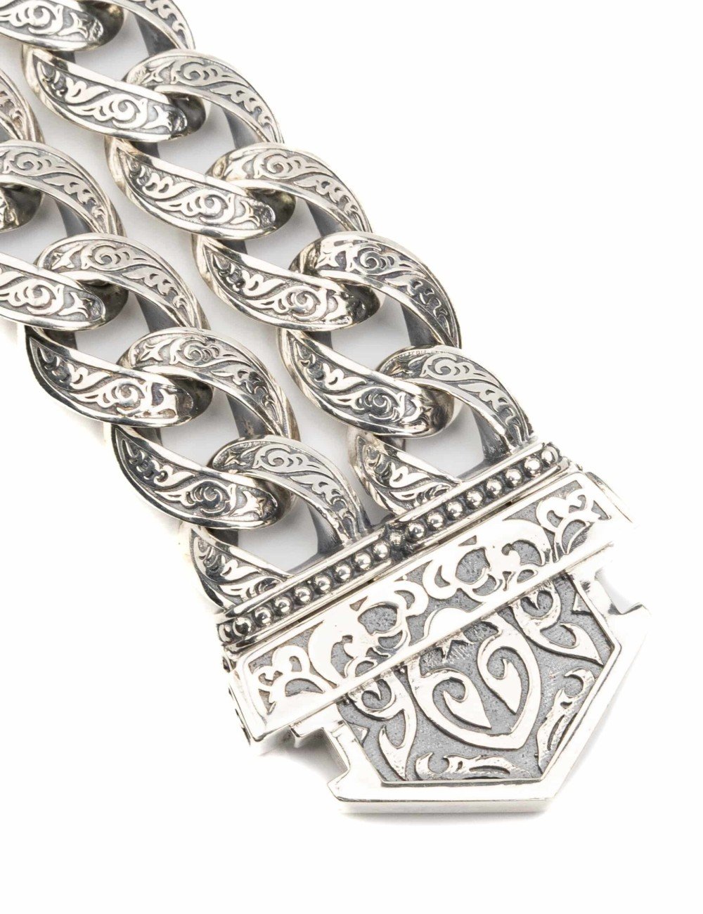 Браслет из серебра и золота c рубином