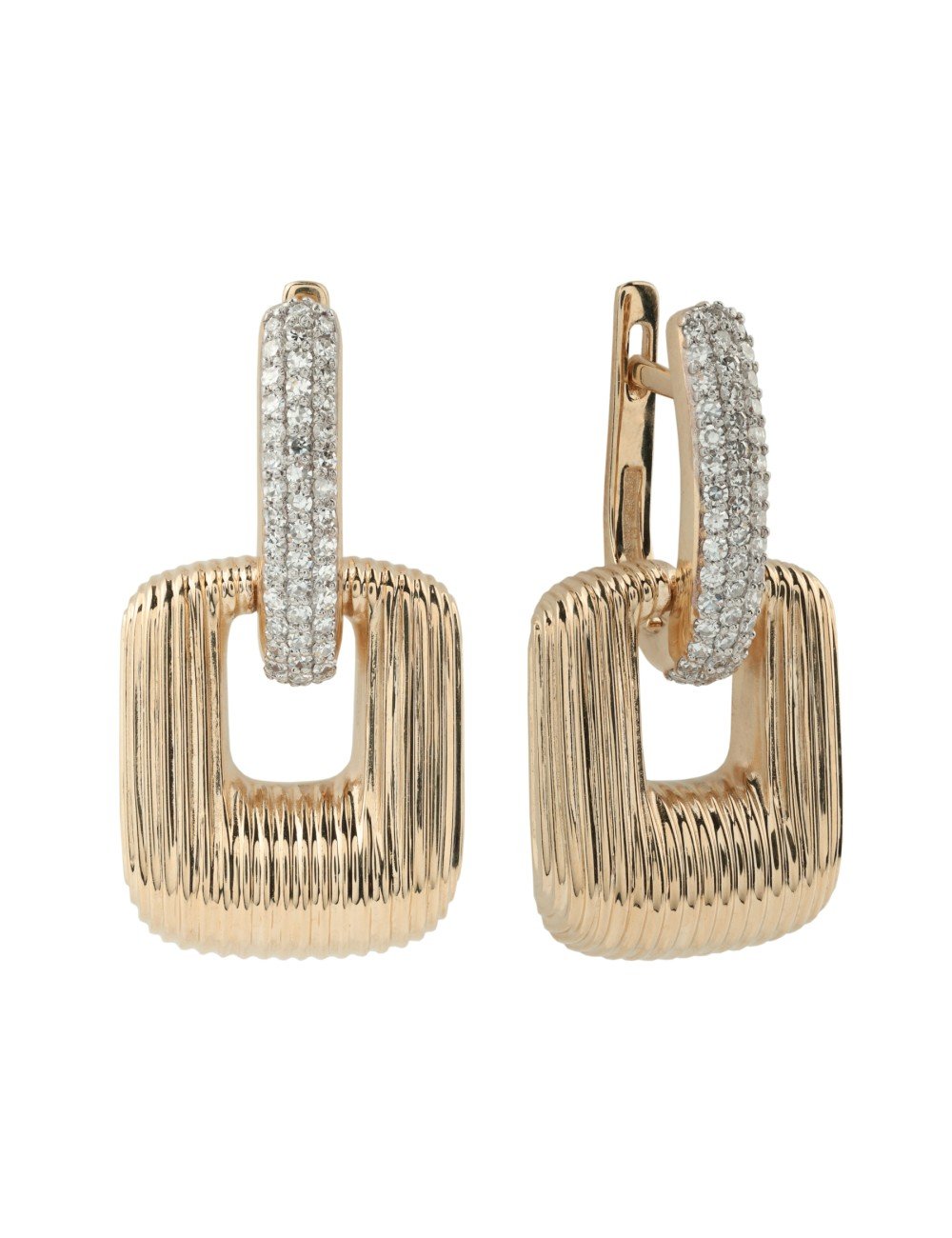 Серьги из золота c бриллиантами