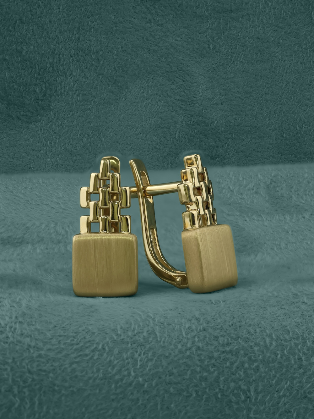 Серьги из лимонного золота 585 пробы