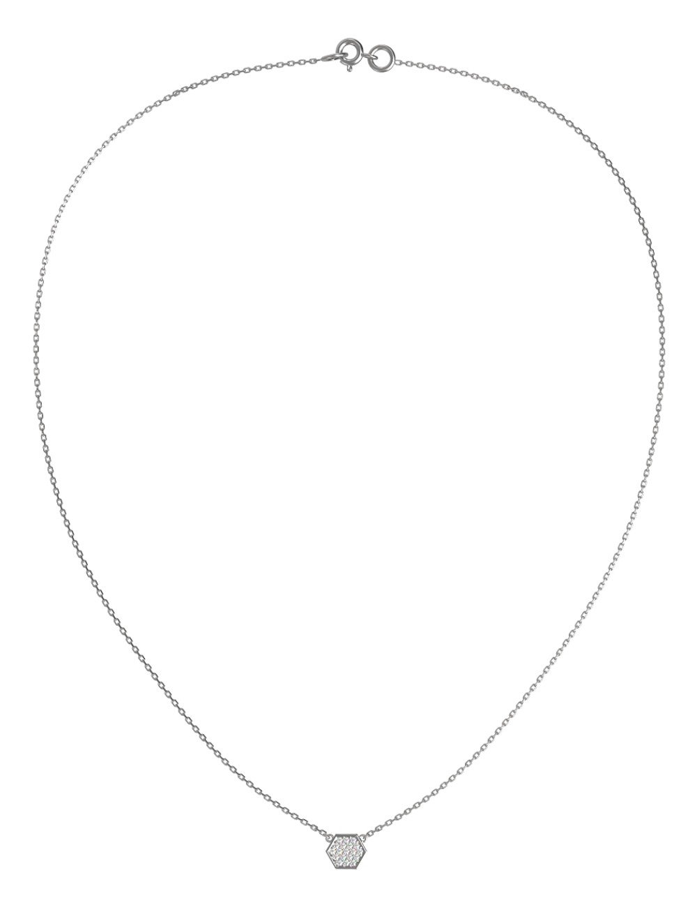 Колье из белого золота c бриллиантами