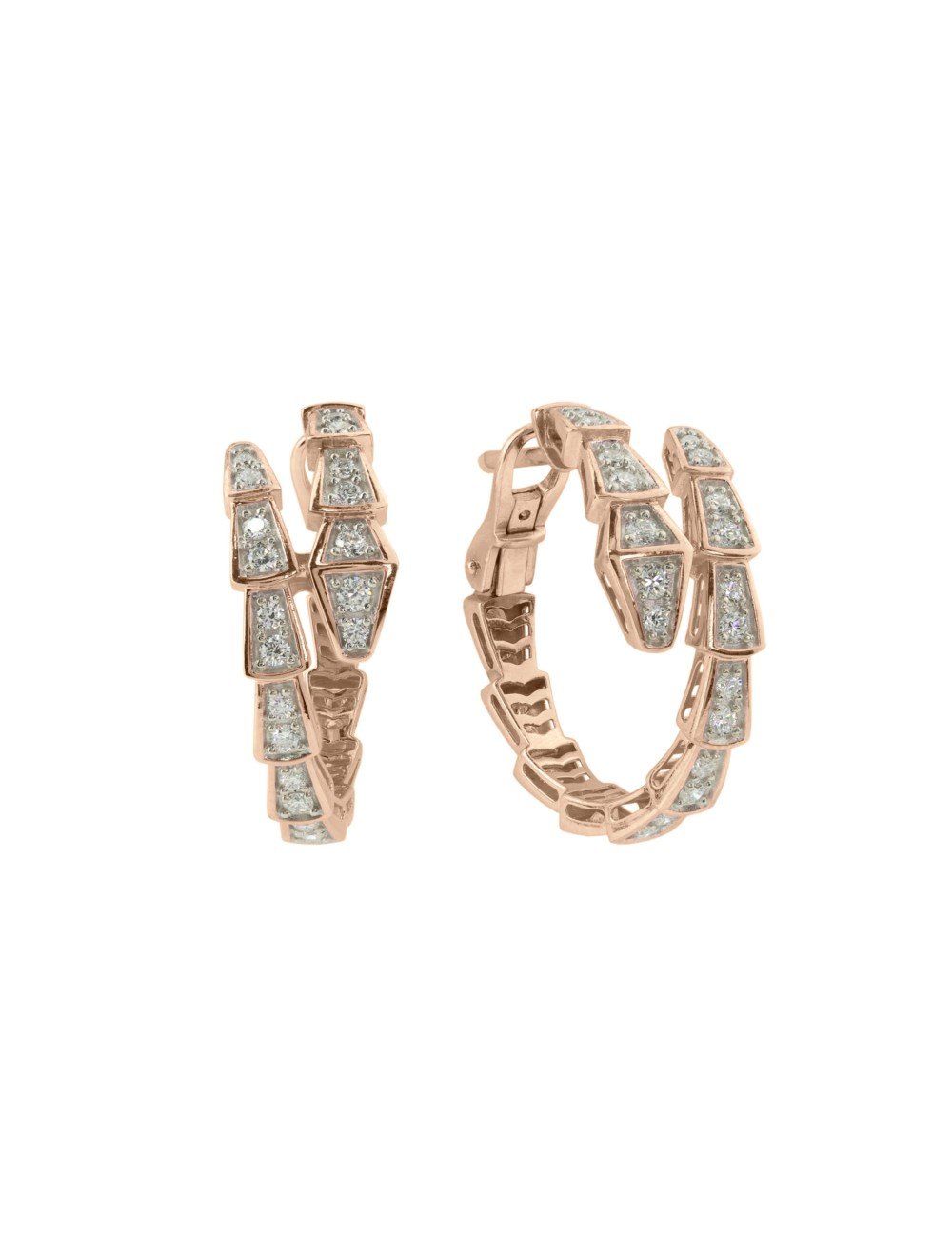 Серьги из золота c бриллиантами