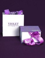 Серьги из золота c бриллиантами и перламутром