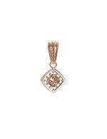 Подвеска из золота c бриллиантами и изумрудом