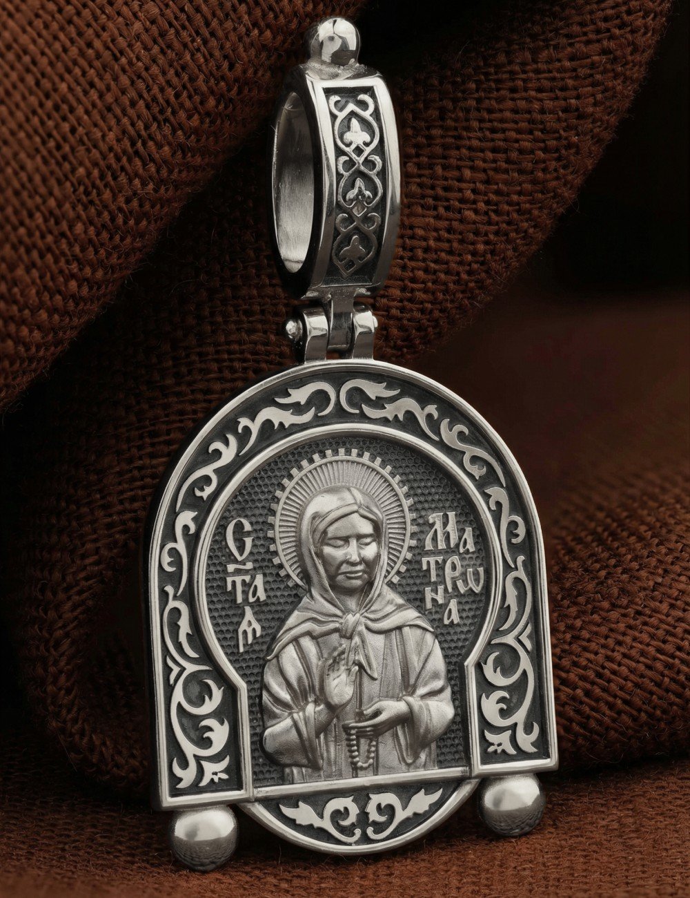 Образок из белого золота