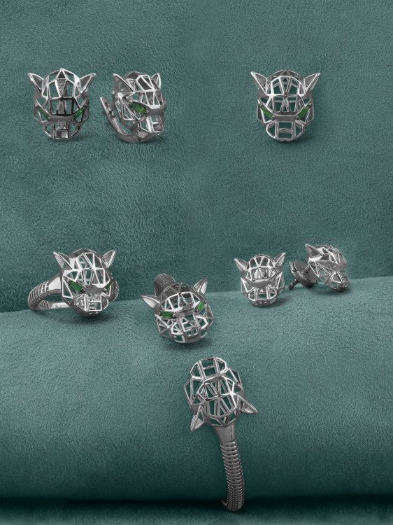 Серьги из белого золота 585 пробы