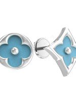Серьги из белого золота c бирюзой