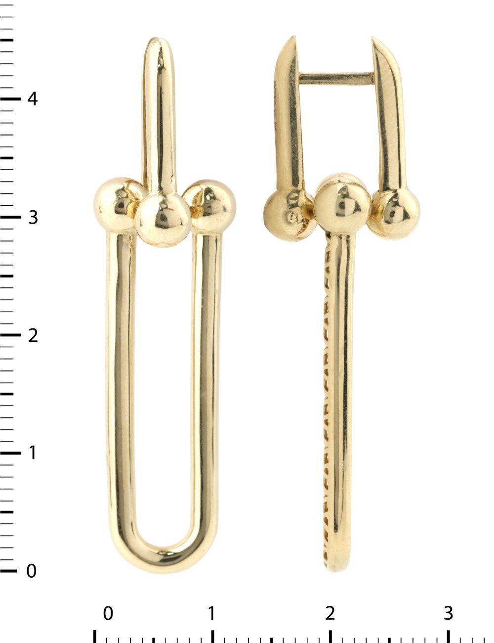 Серьги из лимонного золота