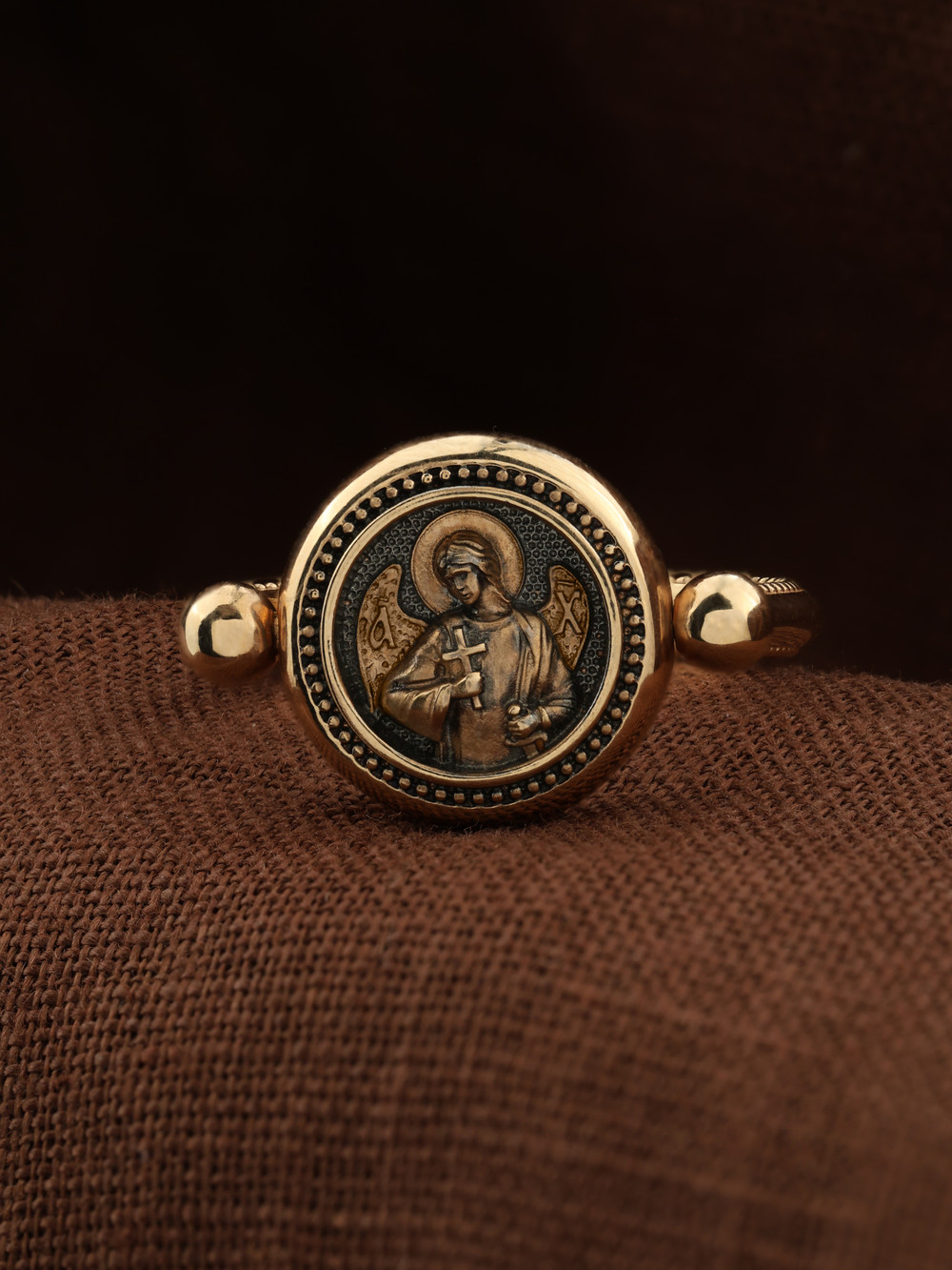 Кольцо из красного золота 585 пробы