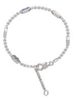 Браслет из белого золота c лазуритом и перламутром