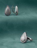 Серьги из белого золота