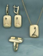 Серьги из лимонного золота