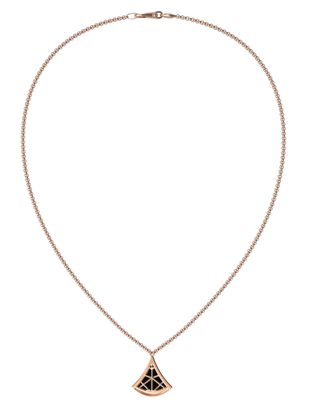 Колье из золота c ониксом