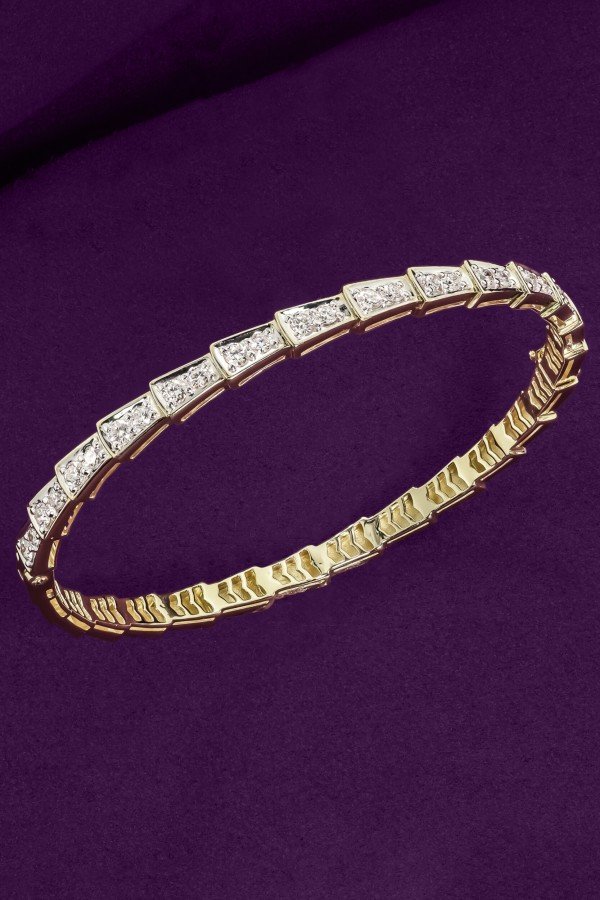 Браслет из лимонного золота c бриллиантами