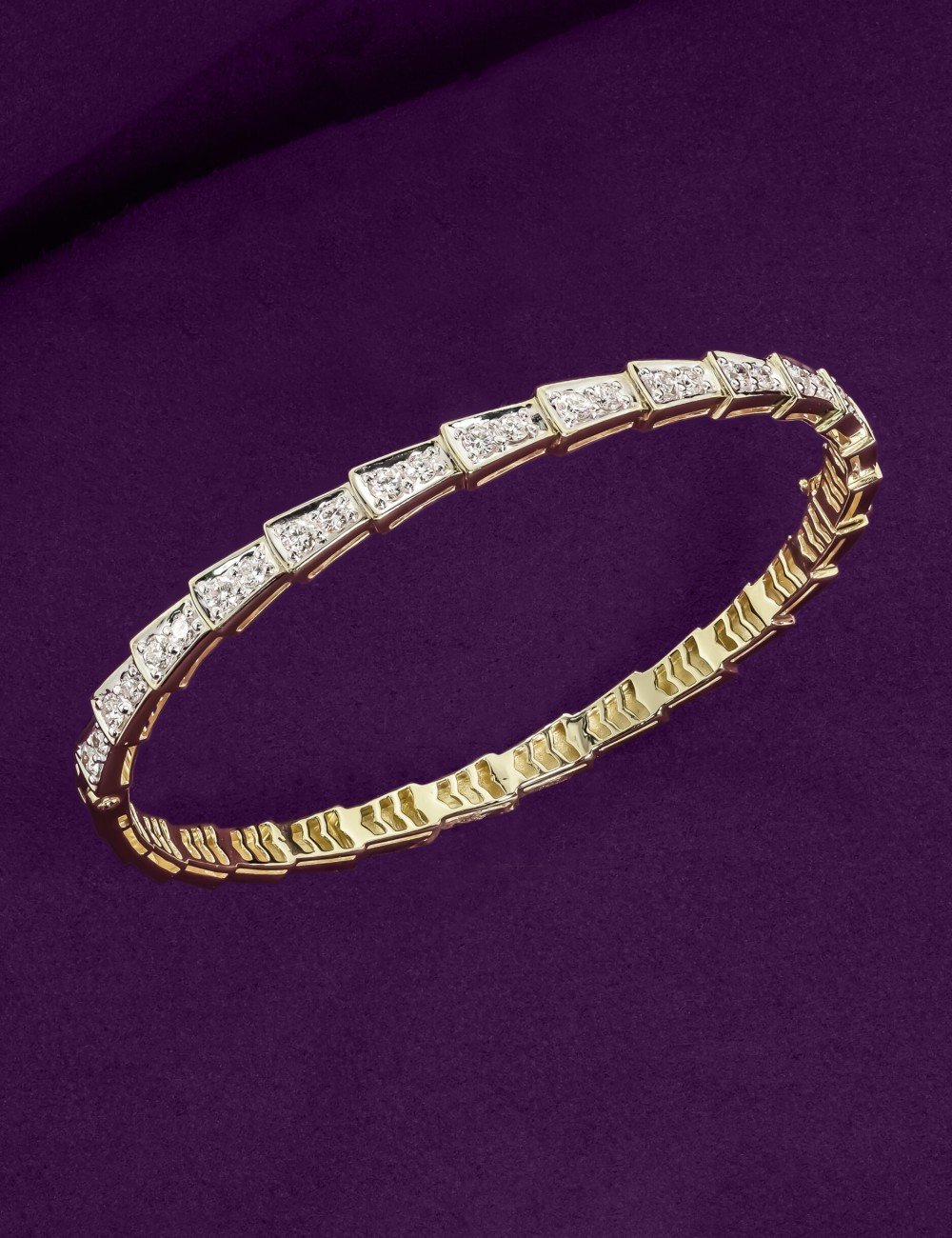 Браслет из лимонного золота c бриллиантами