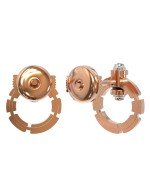 Серьги из золота c бриллиантами и ониксом