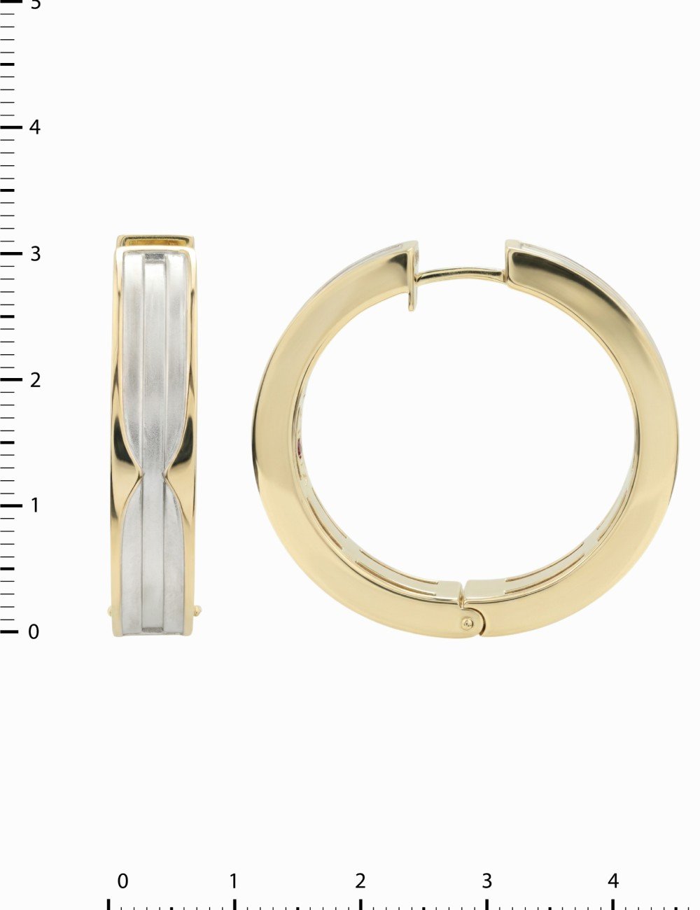 Серьги из лимонного золота c рубином