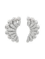 Серьги из белого золота c бриллиантами