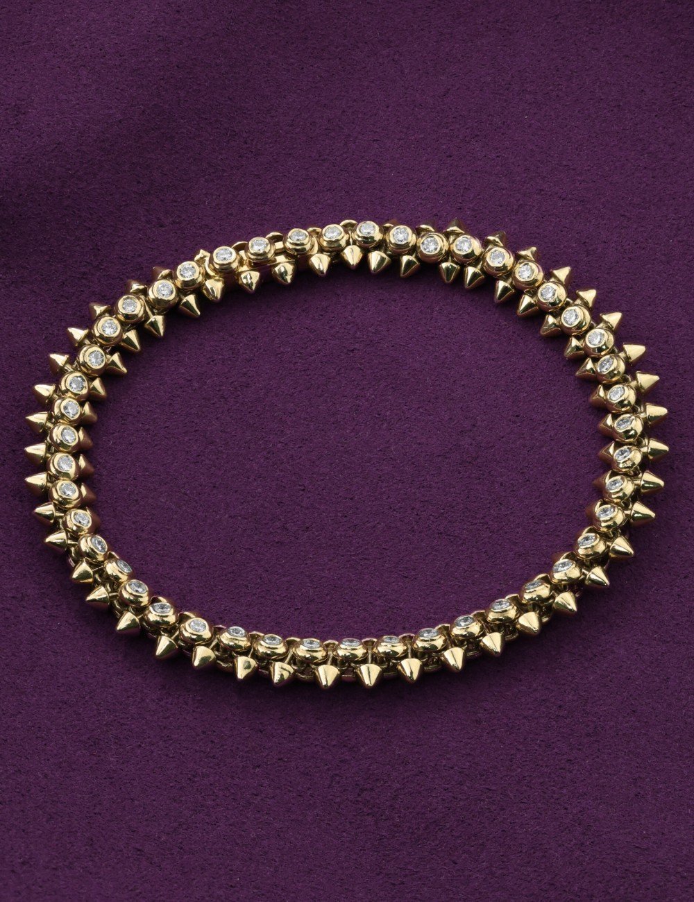 Браслет из лимонного золота c бриллиантами