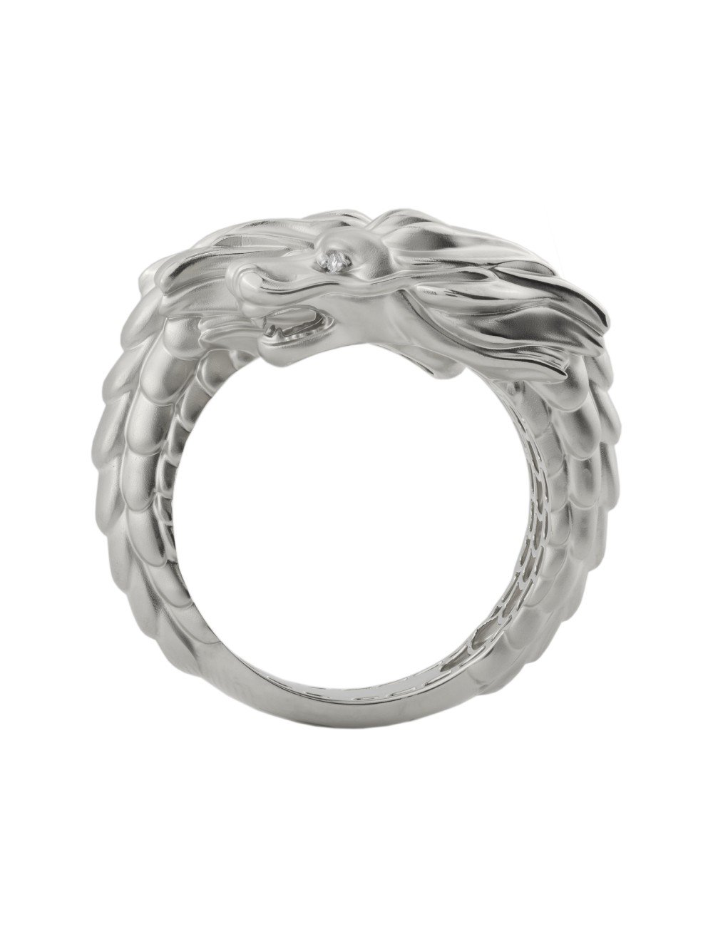 Кольцо из белого золота c бриллиантами