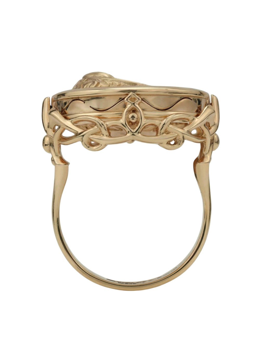 Кольцо из золота c бирюзой и лазуритом