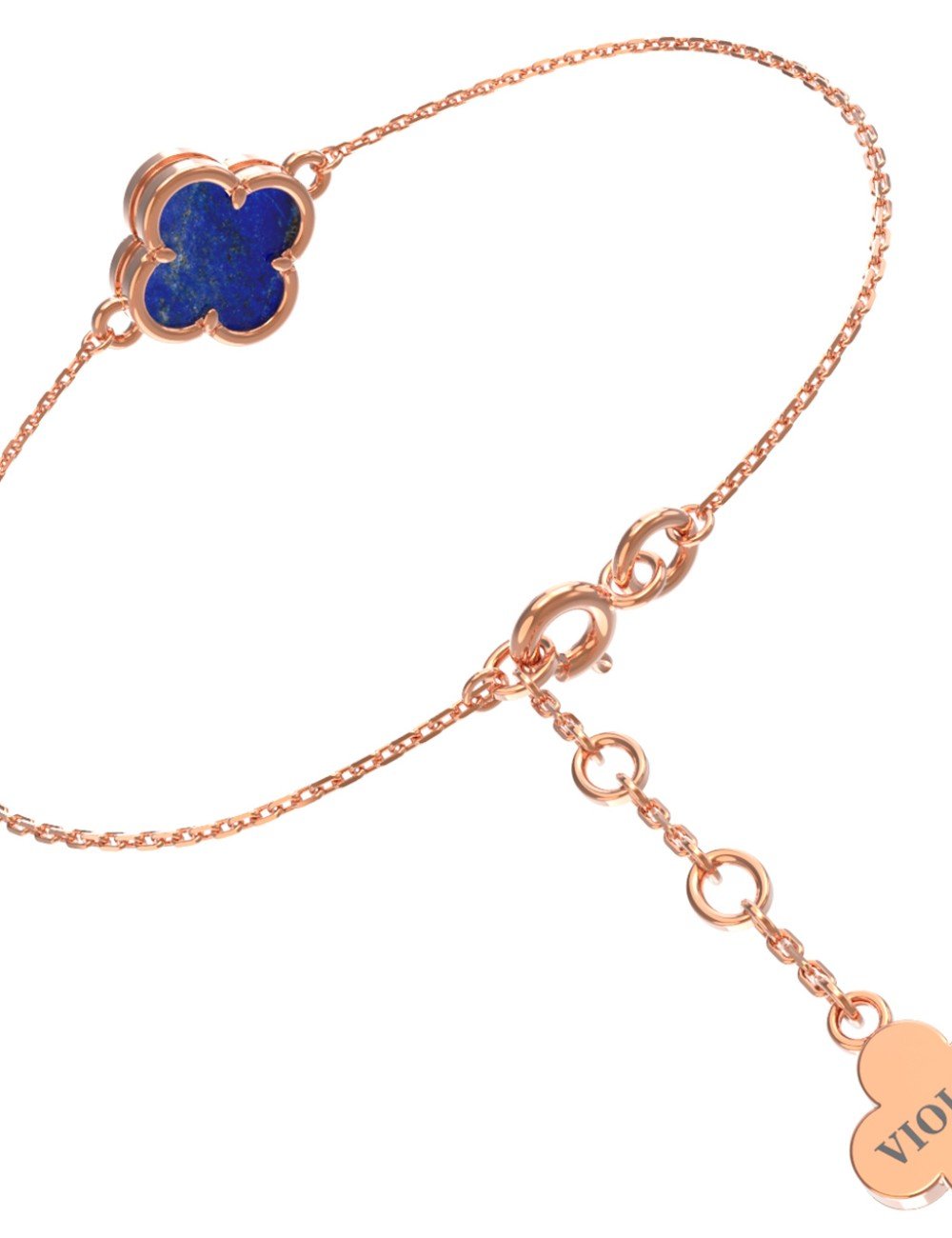 Браслет из золота c лазуритом