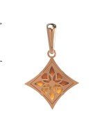 Подвеска из золота c тигровым глазом