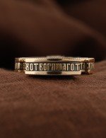 Крест из золота c эбеновым деревом