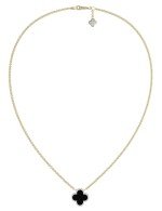 Колье из лимонного золота c бриллиантами и ониксом