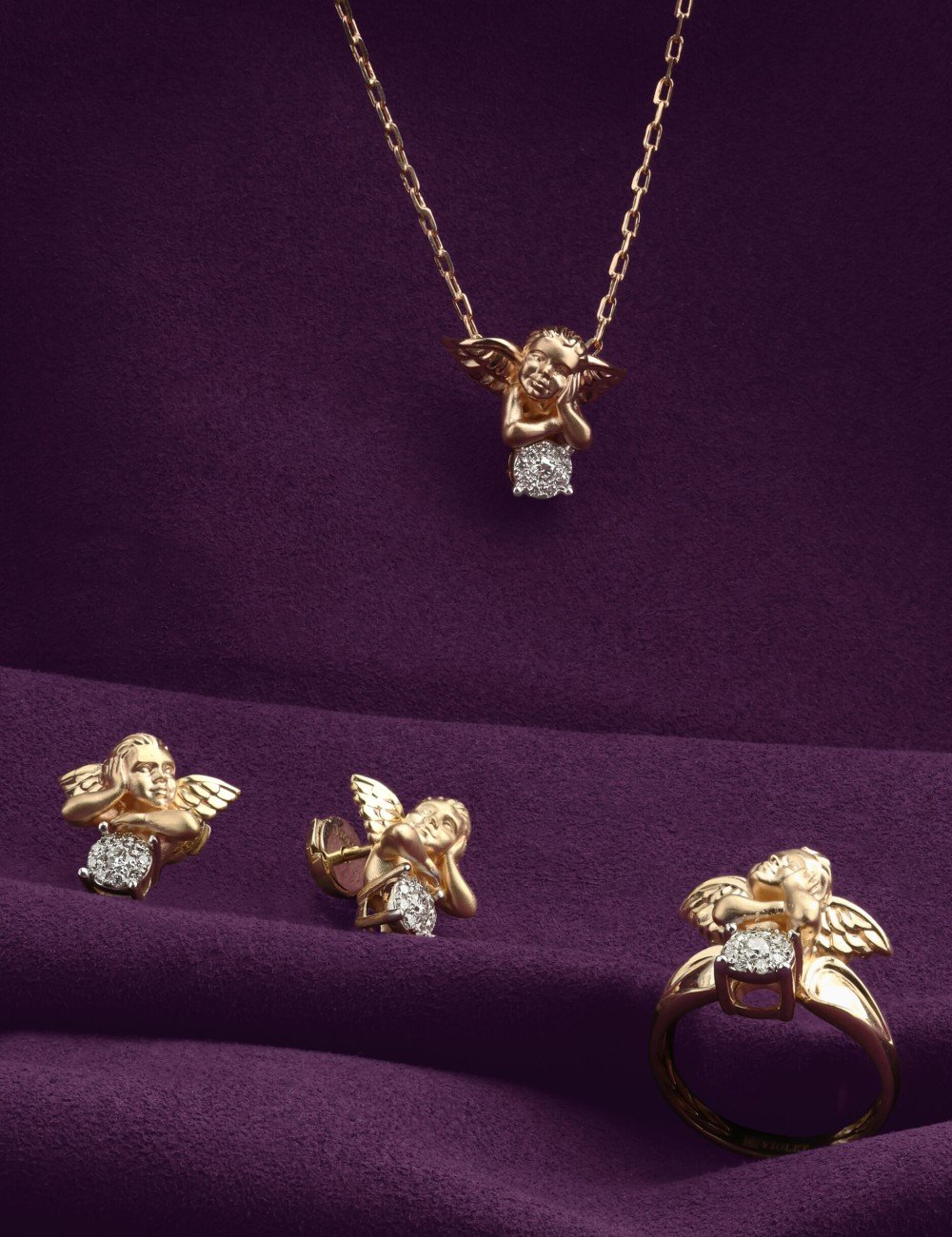 Кольцо из золота c бриллиантами