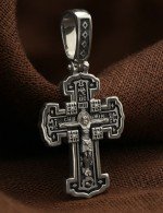 Крест из белого золота