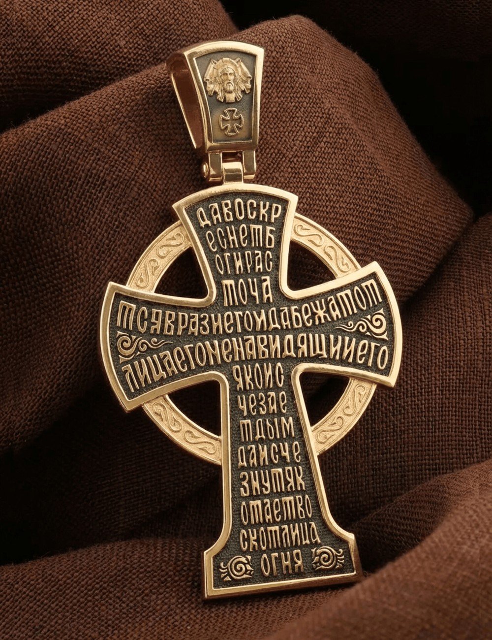 Крест из золота c бриллиантами