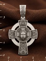 Крест из белого золота