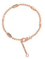 Браслет из золота c малахитом и перламутром