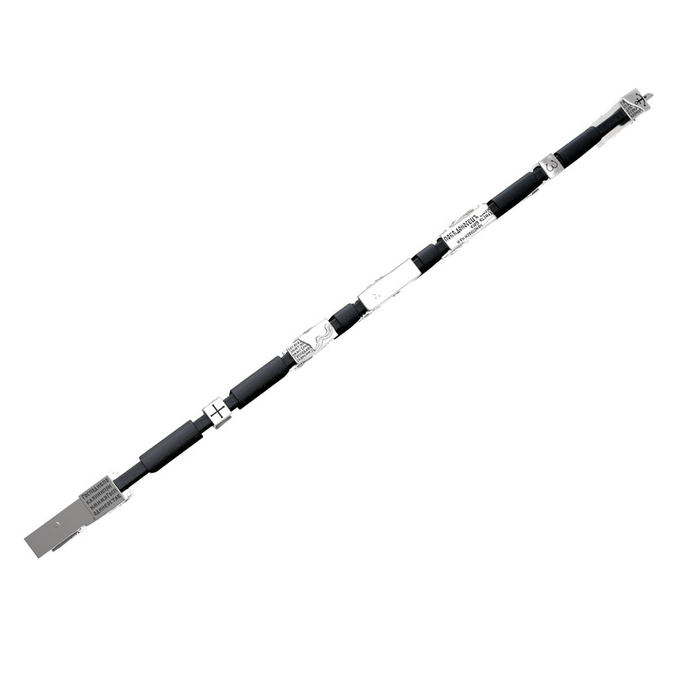 Браслет из белого золота 585 пробы c кожаным шнурком