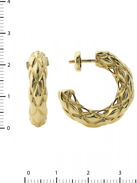 Серьги из лимонного золота 585 пробы