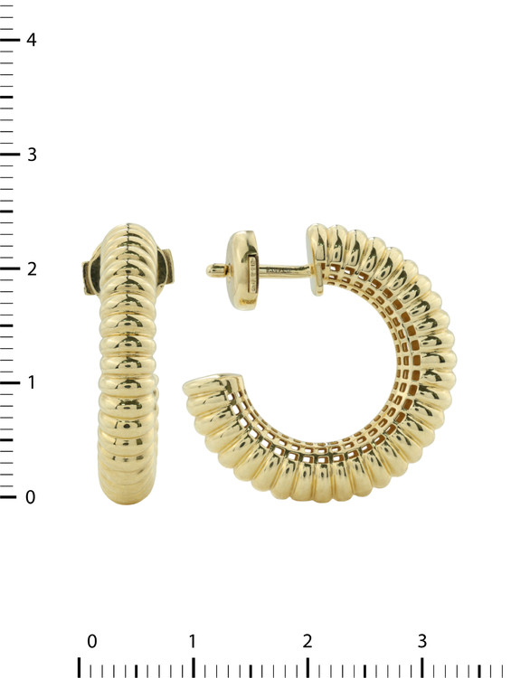 Серьги из лимонного золота 585 пробы