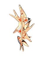 Брошь из золота c эмалью