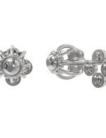 Серьги из белого золота c бриллиантами