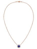 Колье из золота c бриллиантами и лазуритом