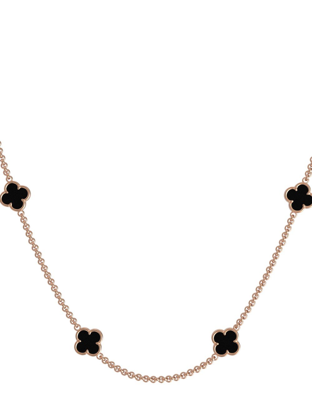 Колье из золота c ониксом