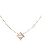 Колье из золота c бриллиантами и перламутром